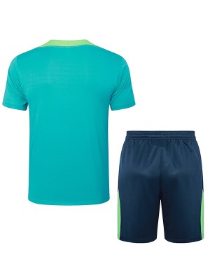 Brazil maillot d'entraînement uniforme sarcelle pour hommes kit de football vêtements de sport costume de football hauts chemise de sport 2024-2025